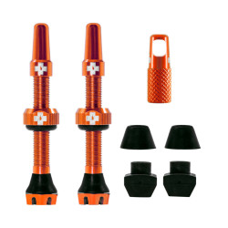Muc-Off V2 Tubeless Ventil Kit 44mm/orange 44 mm, orange