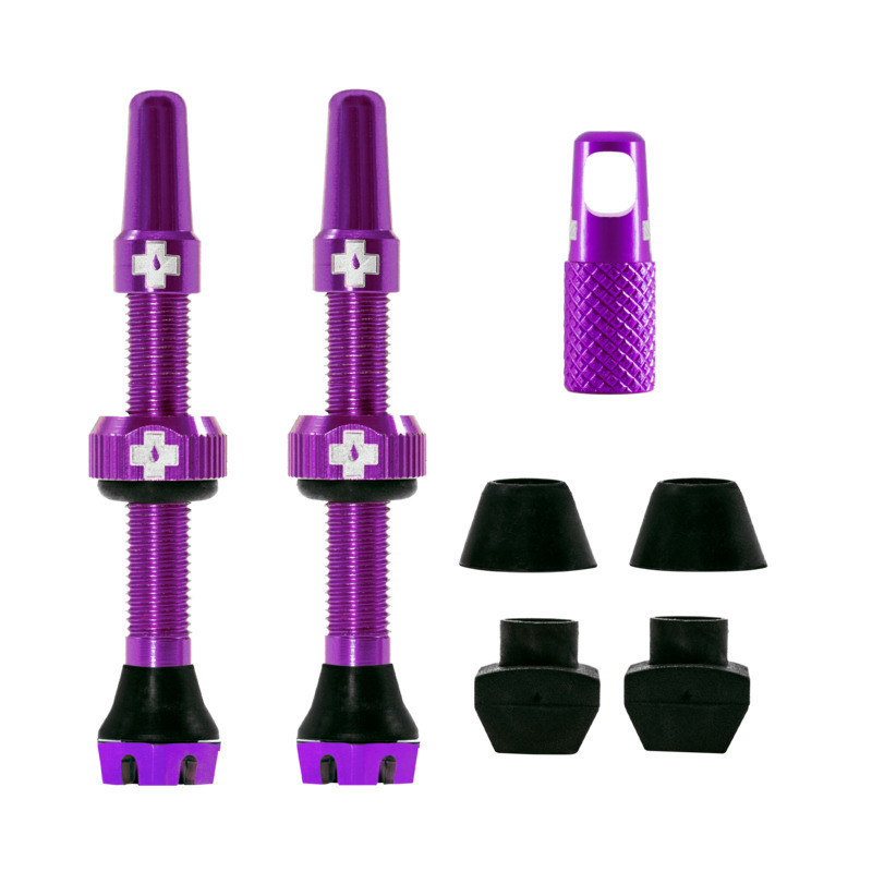 Muc-Off V2 Tubeless Ventil Kit 44mm/purple 44 mm, violett