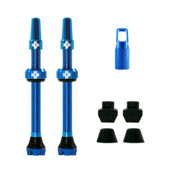 Muc-Off V2 Tubeless Ventil Kit 60mm/blue 60 mm, blau