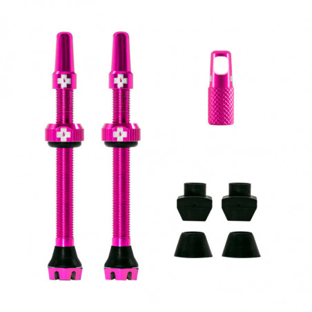 Muc-Off V2 Tubeless Ventil Kit 60mm/pink 60 mm, pink