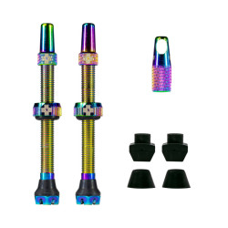 Muc-Off V2 Tubeless Ventil Kit 60mm/iridescent 60 mm, iridescent