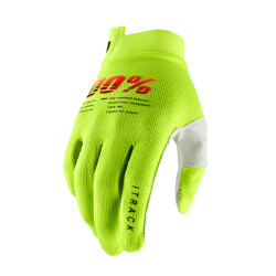 Ride 100% Handschuhe iTrack fluo gelb L Slip-On Cross-Handschuh