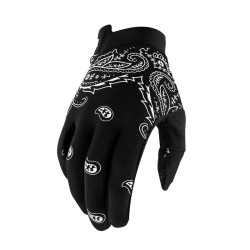 Ride 100% Handschuhe iTrack bandana schwarz-grau L Slip-On Cross-Handschuh