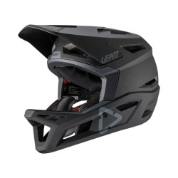 Leatt Helm MTB 4.0 schwarz L Gut belüfteter Schutz für das ganze Gesicht, den Kopf und das Gehirn