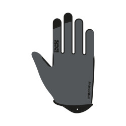 iXS Carve Handschuhe graphit Kids L Handschuh mit robuster Handfl&:228:che aus synthetischem Leder und Stretch Obermateria