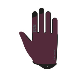 iXS Carve Handschuhe raisin Kids L Handschuh mit robuster Handfl&:228:che aus synthetischem Leder und Stretch Obermaterial