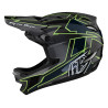  D4 Carbon Helmet w/Mips L, Graph Gray/Green