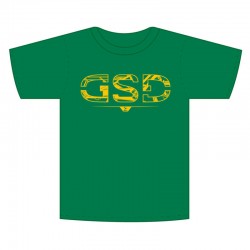 T-Shirt GSD Tee - Kelly/Yellow,Grösse L Unisex