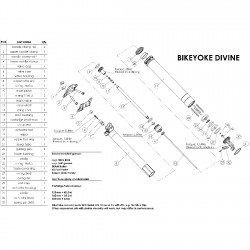 BikeYoke Ersatzteil/pièce de rechange :7: Valve Stem Short (O-Ring included). Divine/Divine SL/Divine SL Rascal.