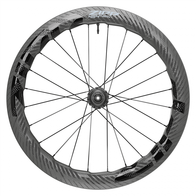 Zipp 454 NSW Tubular Disc-Brake Rear Wheel V2 black carbon,700C/'12X142 SHI 