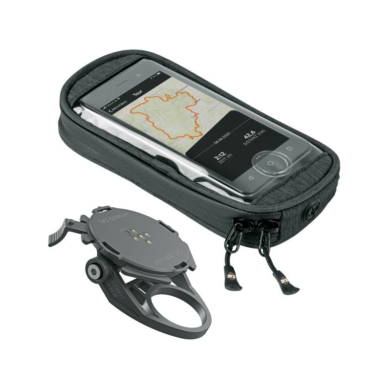 SKS Smartphone Halter Compit Stem & Com/Smartbag schwarz