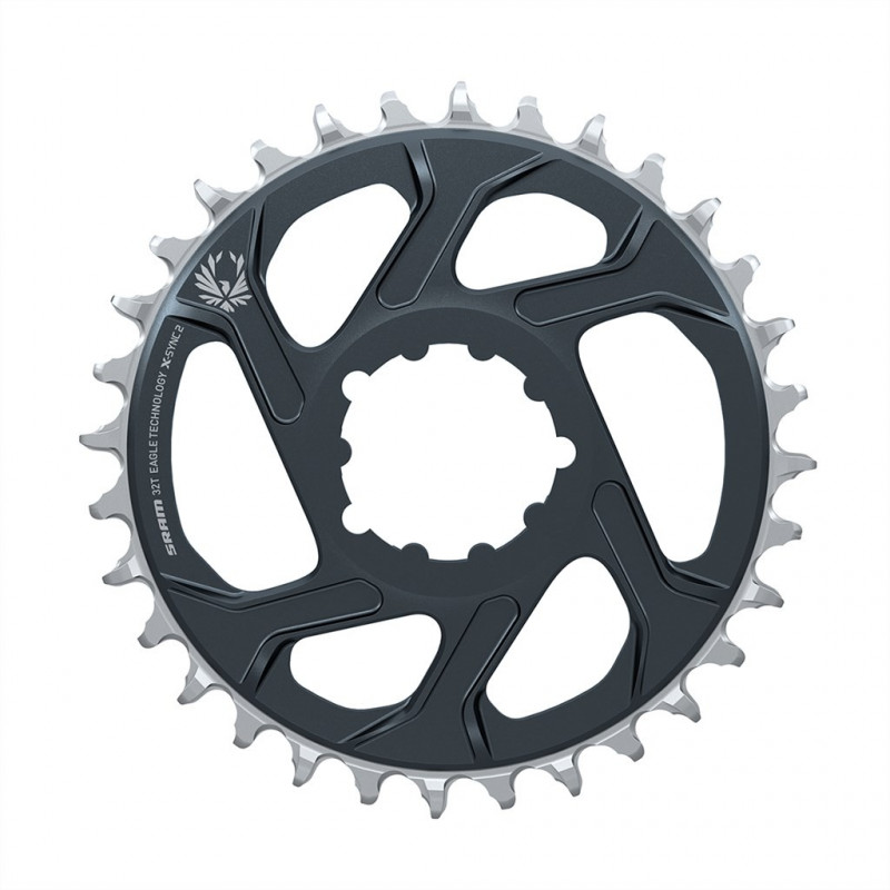 SRAM Chain Ring Eagle X-Sync2 DM 6mm Offset lunar/polar grey,30T 