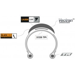 Continental Grand Prix GP 5000S TR Transparent, faltbar, Black Chili