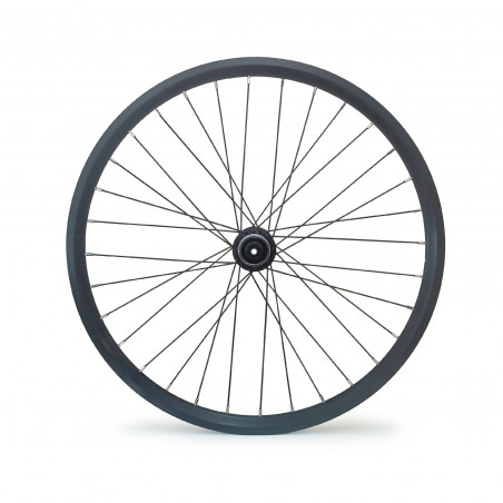 TERN Bikes Vorderrad für Verge D9, schwarz, Shimano Nabe, 100 mm