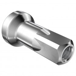 DT Swiss Hidden Nippel Pro Lock Messing 12mm silber, 2,0mm, 100 Stk.