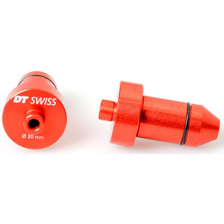 DT Swiss Zentrieradapter 20mm, 2 Stk, rot