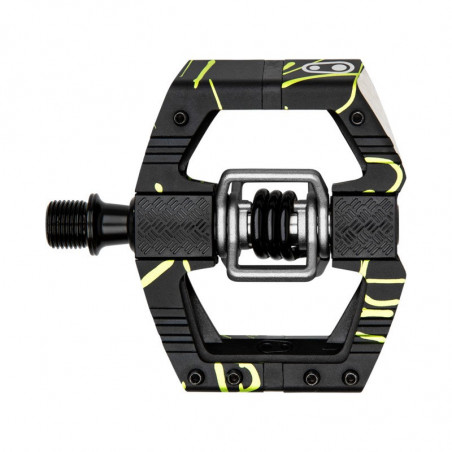 Crankbrothers Pedal Mallet E LS Splatter lime grün