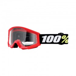 100% Strata Mini Goggle red - clear Lens