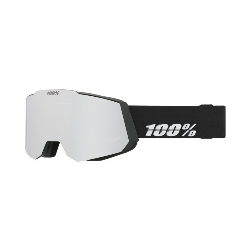 100% Snowcraft Hiper Goggle black - mirror silver