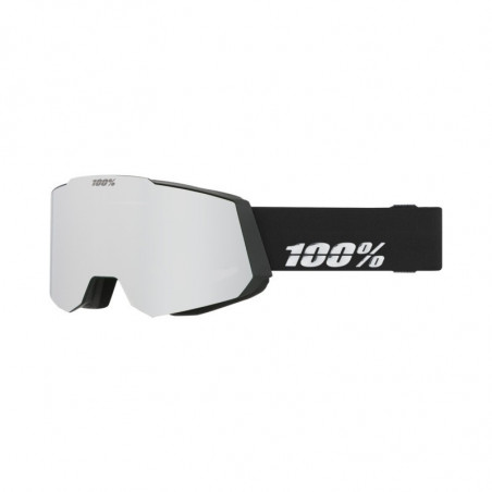 100% Snowcraft Hiper Goggle black - mirror silver