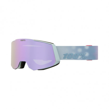 100% Snowcraft Hiper Goggle grey - mirror pink