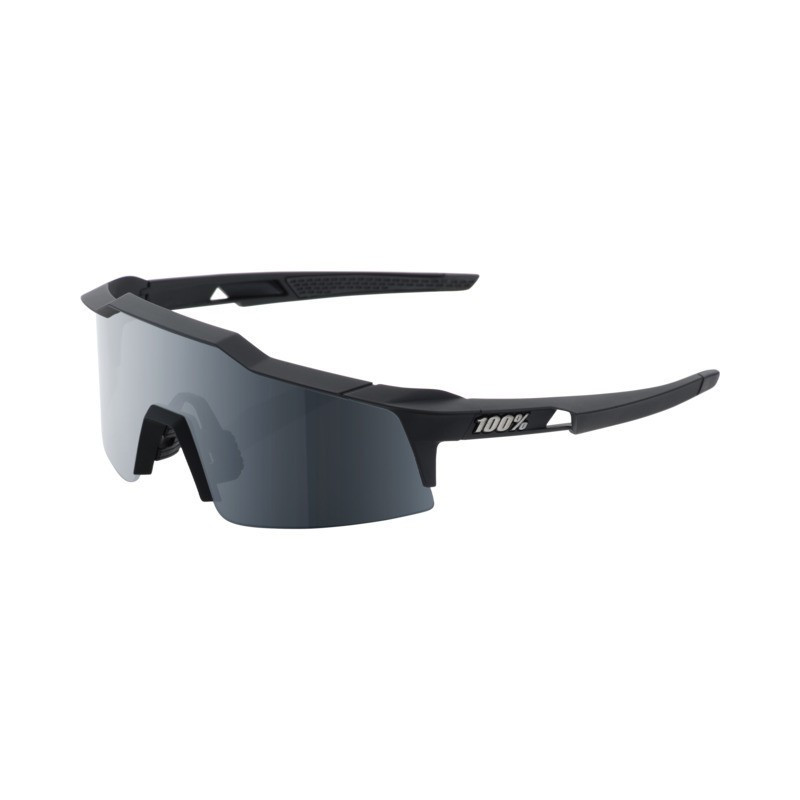 100% Speedcraft XS Glases Soft Tact black-smoke