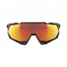 100% Speedtrap Glases Soft Tact black-HiPER red