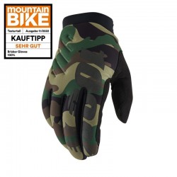 100% Brisker Gloves Camo/Black Camouflage