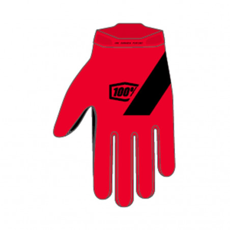 100% Ridecamp Gloves red