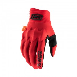 100% Cognito D3O Gloves Red/Black rot
