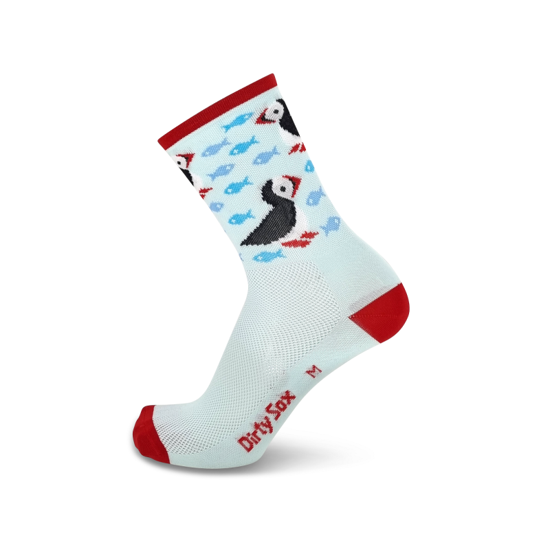 DirtySox Penguins - Recyled - Velosocken - Blau