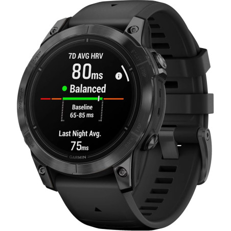 Garmin EPIX PRO, 51, Glass, SltGry SS, Blk