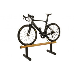 BiciSupport Ausstellungsständer horizontal für 1 Bike Nr. 202W schwarz + Holz