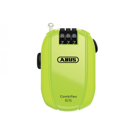 Abus Spezialschloss Combiflex StopOver 65 Code ohne Halter neon gelb