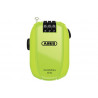 Abus Spezialschloss Combiflex StopOver 65 Code ohne Halter neon gelb