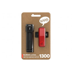 Knog Lichtset Blinder 1300 & Blinder R150 schwarz