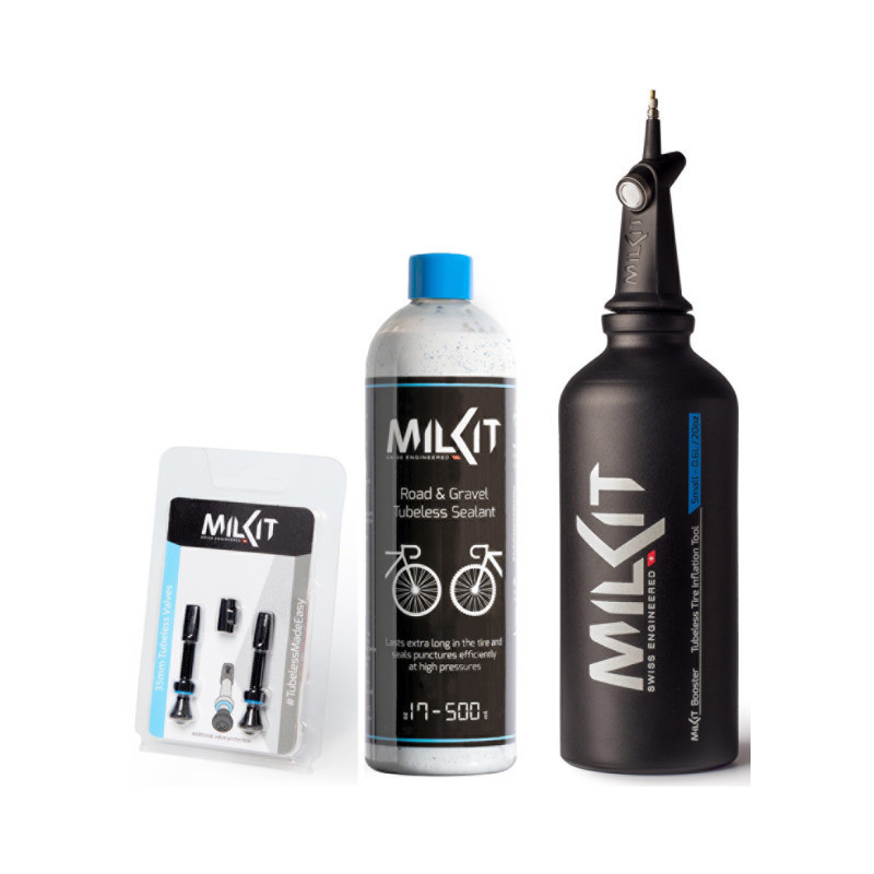 milKit Road/Gravel Tubeless Set, 55mm Ventile