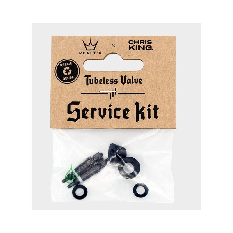 Peaty's Ventil Service Kit, Chris King Tubeless, Schwarz