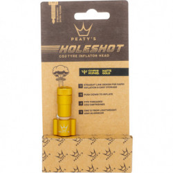 Peaty's Holeshot CO2 Tyre Inflator Head, Gold