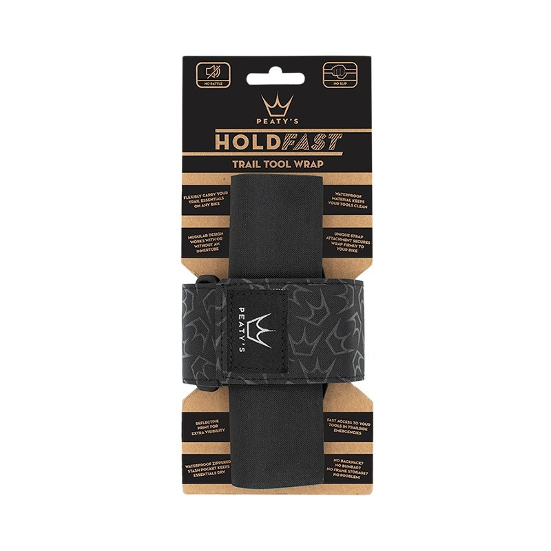 Peaty's Hold Fast Trail Tool Wrap, Schwarz