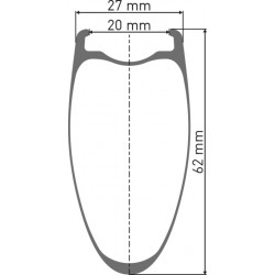 DT Swiss ARC 1400 DICUT Laufrad 700c CL 62 100/12mm WTS