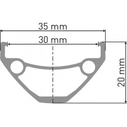 DT Swiss E 593 Felge DB 27.5" 30 28L