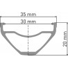 DT Swiss F 1900 CLASSIC Laufrad 29" IS 30 110/20mm