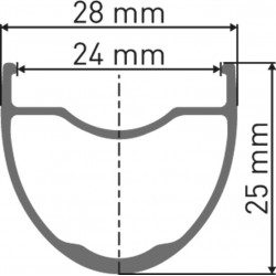 DT Swiss GR 1600 SPLINE Laufrad 700C CL 25 142/12mm MS