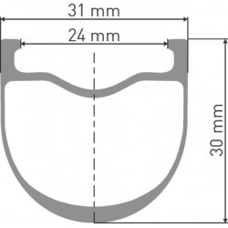 DT Swiss GRC 1100 DICUT Laufrad 650B CL 30 142/12mm MS