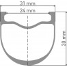 DT Swiss GRC 1100 DICUT Laufrad 650B CL 30 142/12mm MS