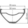 DT Swiss H 1900 SPLINE Laufrad 27.5" CL 30 148/12