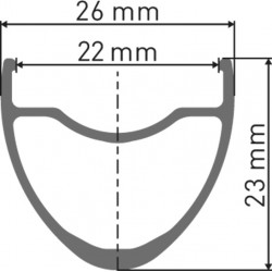 DT Swiss HE 1800 SPLINE Laufrad 700c CL 23 110/12mm