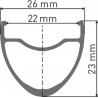 DT Swiss HE 1800 SPLINE Laufrad 700c CL 23 110/12mm