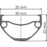 DT Swiss U 663 Felge DB 26" 30 36L